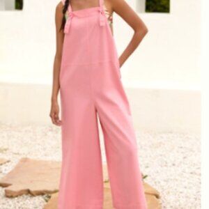 NWT  Sanctuary Linen Blend Beach Overalls from Anthropologie